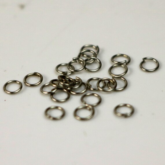 3mm THIN Jump Rings 200 Rhodium Plated Jump Rings Jumprings Etsy