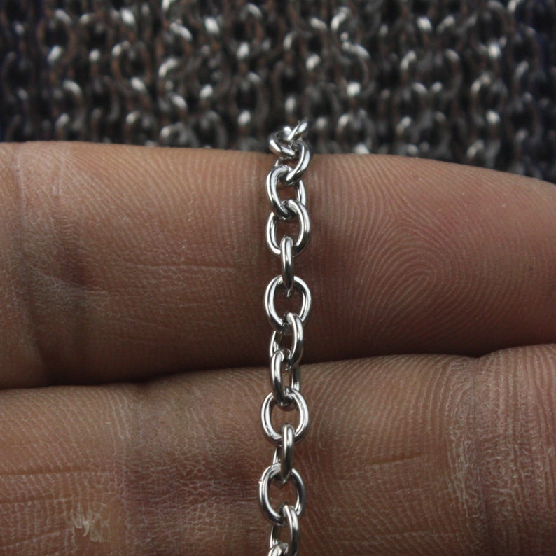 10 ft of Stainless Steel Cable Chain Sturdy Chunky Heavy Cable Etsy