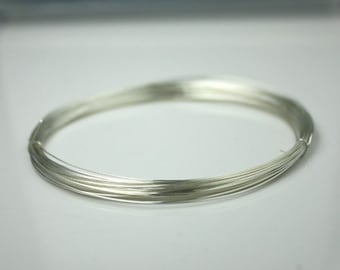 5ft of 26G Sterling Silver round wire Half-Hard