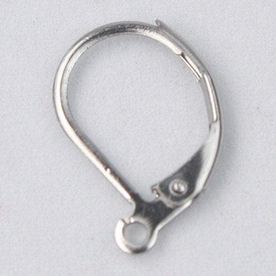 Stainless Steel Surgical Leverback Earrings Earwire - 10X16mm ship from California USA, Multiple Quantity Options
