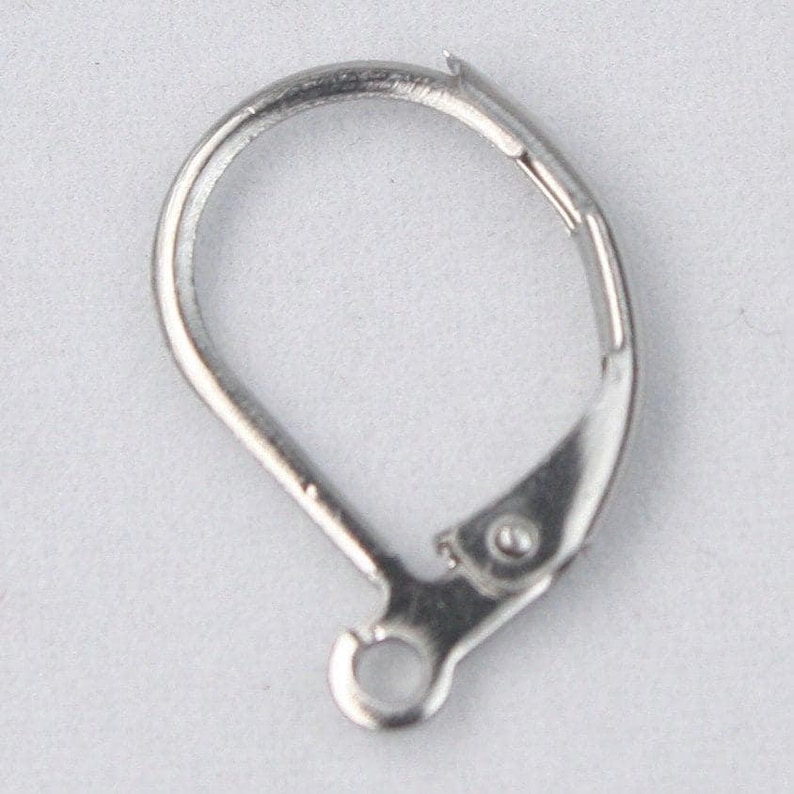 Stainless Steel Surgical Leverback Earrings Earwire - 10X16mm ship from California USA, Multiple Quantity Options image 1