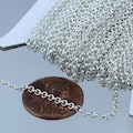 Silver Plated Rolo Chain Bulk: 2.0mm Unsoldered Links 32 feet