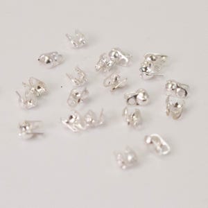 100pcs of Silver finished ball chain connector ONLY for 1.2mm ball chain