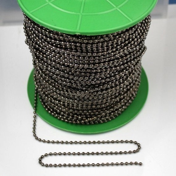 Stainless Steel Ball Chain 2mm, 26 ft Spool