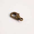 30 Antique Brass Lobster Clasps 12x7mm - Jewelry Supplies