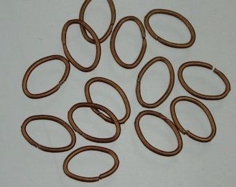 200 pcs of Antique Copper Plated Oval Jumpring - 7x5mm 19 gauge 9x7x5mm