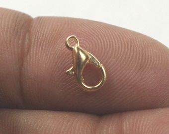 Gold Plated Alloy Zinc lobster claw clasp 10x5mm - LOB10 30 pcs - Bulk Pack