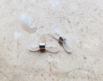 Portagafas rodiados: Bobina de goma para credencial de identificación - 22 mm