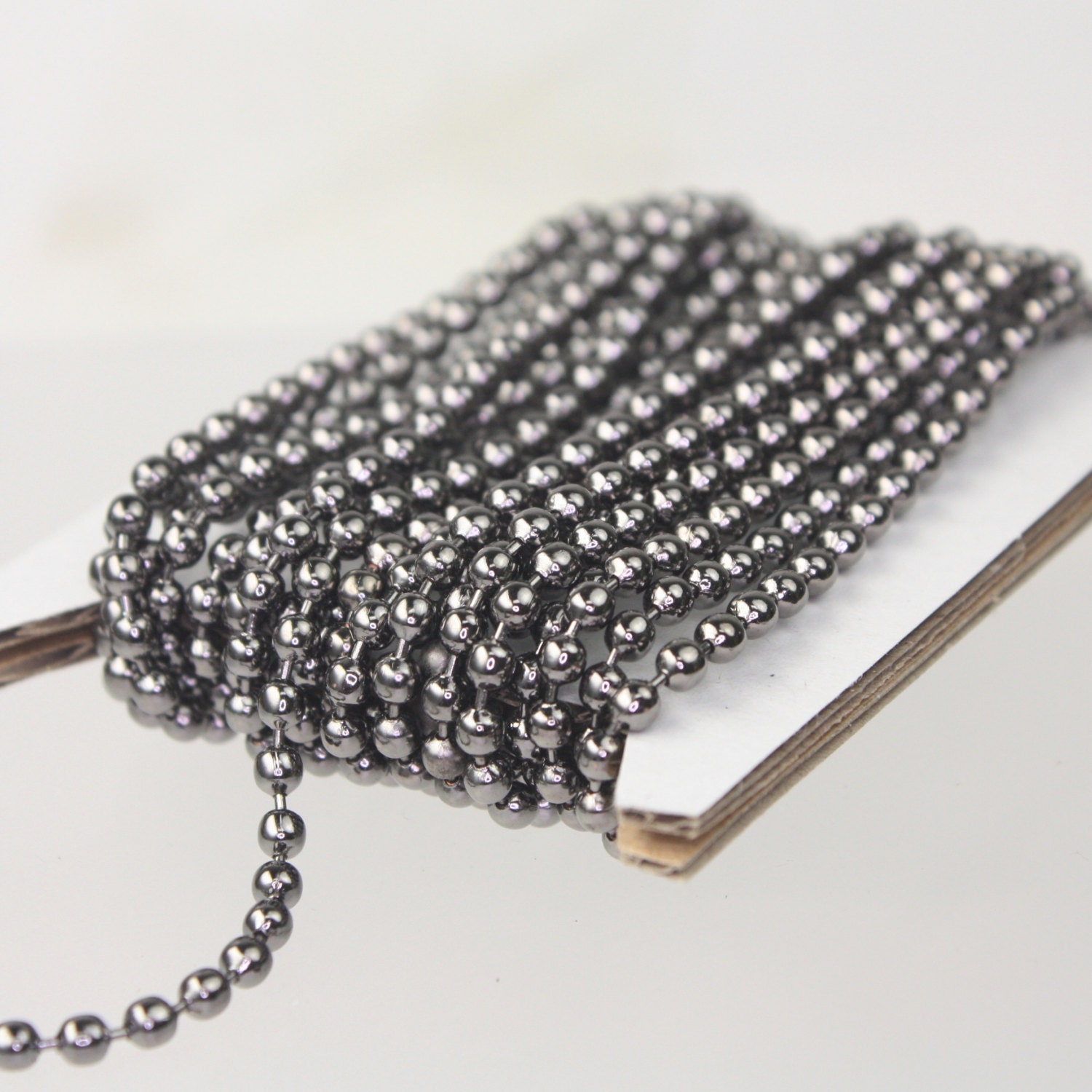 10 Ft Spool of Gunmetal BIG Ball Chain 3.2mm With 5 Etsy