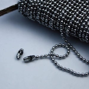 Surgical Stainless Steel Ball Chain - 1.5mm 10 feet - bulk wholesale image 2