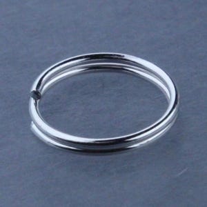 600 pcs of Silver Finished Split Rings - 8mm