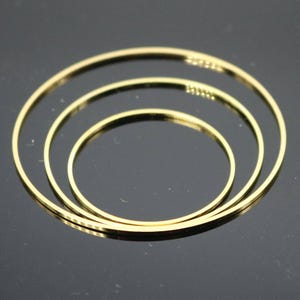 Łączniki pierścieniowe ze złota 24-karatowego - 30 mm mosiężne kółka montażowe 15 szt. - opakowanie zbiorcze zdjęcie 4