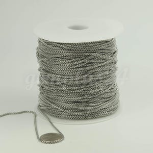 Stainless Steel 316L Box Chain Venetian Chain - 2.0mm DIY Jewelry 10 feet