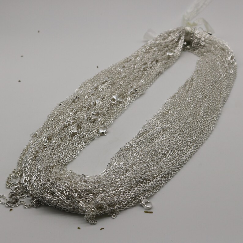 50 pcs of Ready to wear Flat Cable Chain Necklace 60cm about Etsy