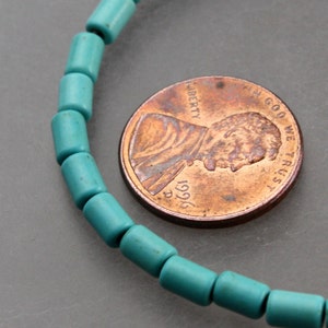 16 inch Howlite Turquoise Tube Cylinder Spacer Beads 3.6x5.4mm - about 74pcs