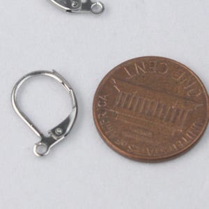Stainless Steel Surgical Leverback Earrings Earwire - 10X16mm ship from California USA, Multiple Quantity Options image 3