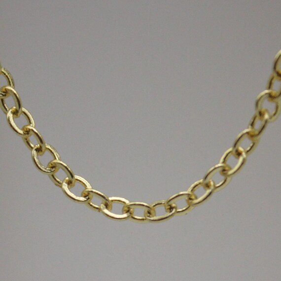 10 Ft Non Tarnish Flat Cable Chain Bulk 