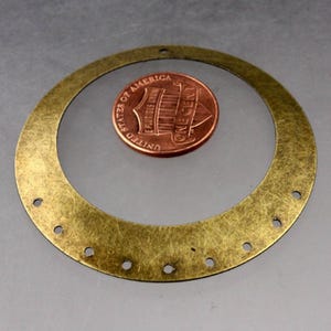 2 inch Antiqued Brass filigree drop 50mm 10 pcs - Bulk Pack