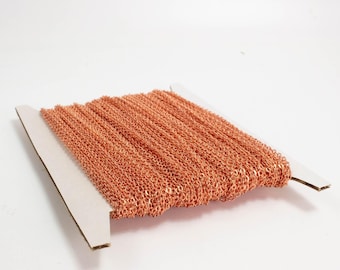 Anti-Tarnish Copper Plated Cable Chain 2.4x1.7mm – Jewelry Making Supplies 32 ft