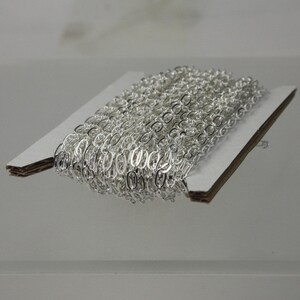 Silver Plated Soldered Link Chain: Long and Short Links 1&1 - 3429LS11 32 feet - Bulk Spool