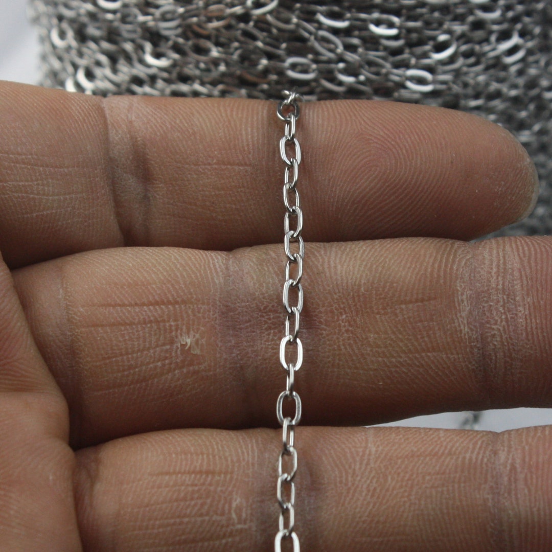 Stainless Steel Chain Bulk 30 Ft of Surgical Stainless Steel Etsy