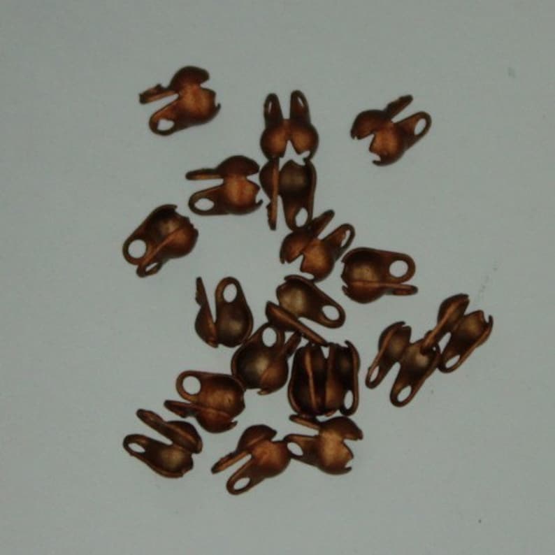 100pcs of Antique Copper Finished Ball Chain Connector for Etsy