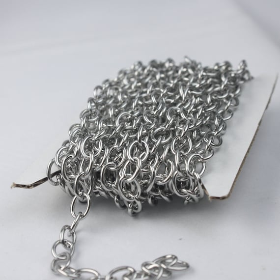 Stainless Steel Chain Bulk, 30 Ft of Surgical Stainless Steel