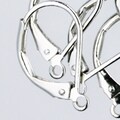 50 Antique Silver Rhodium Leverback Earrings earwire 10X15mm