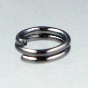 200 pcs of Gunmetal Finished Split Rings - 6mm
