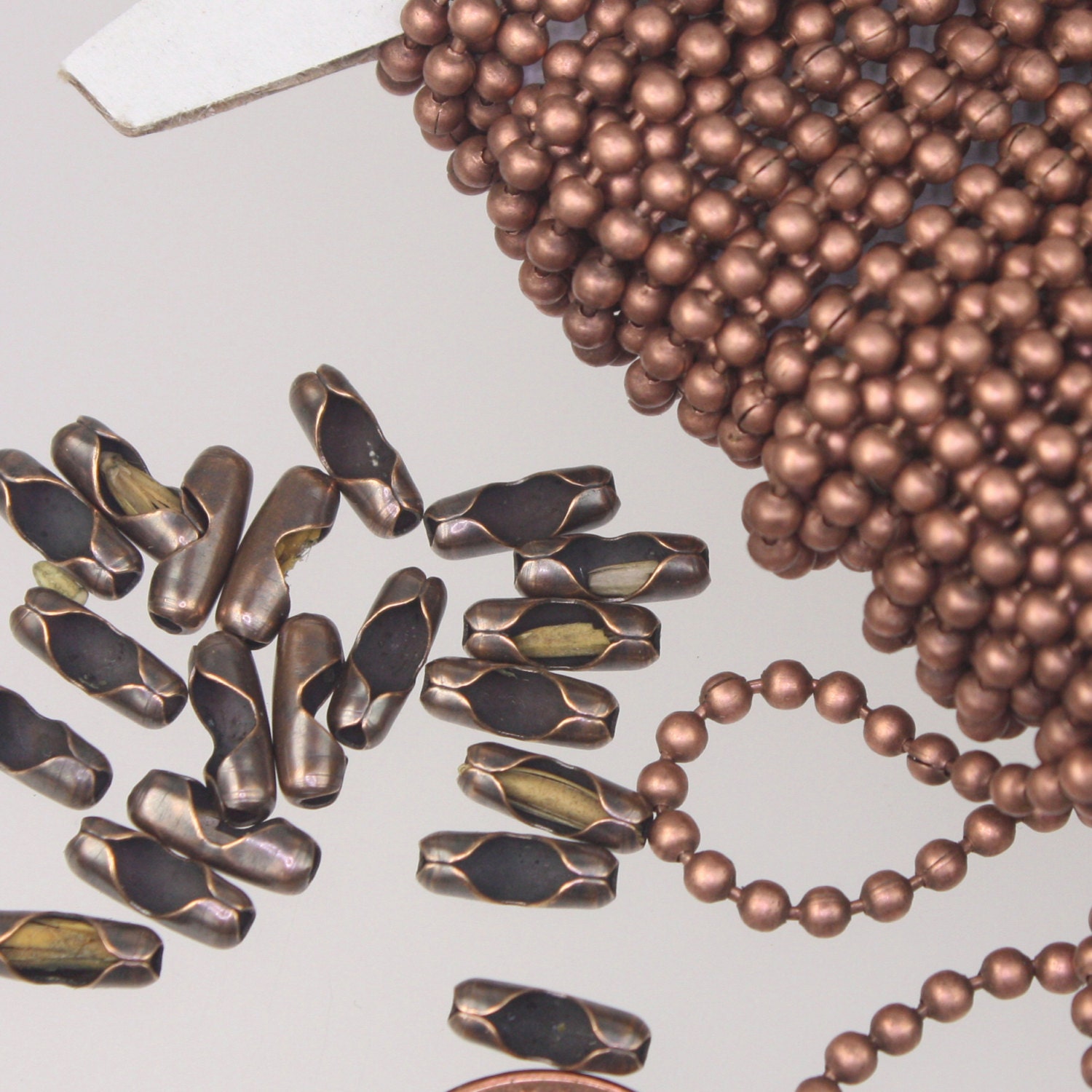 Happy Vibes Antique Copper Chain Necklace #1 – Palettes and Petals