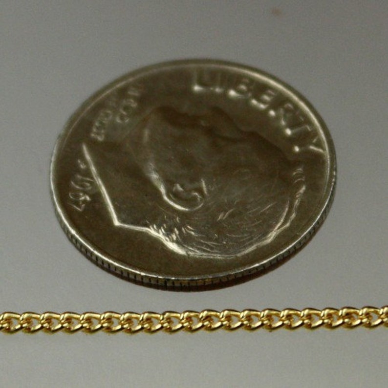 100 Ft Gold Plated Solder Curb Chain 1.6mm SOLDERED Link Etsy