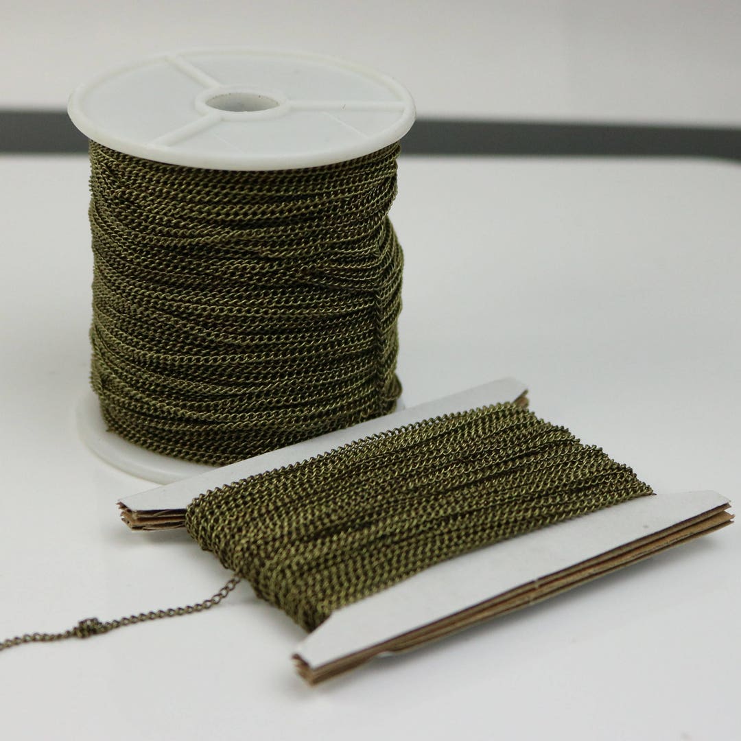 Newnew 100 Ft Antique Brass Bronze Solder 1.6mm LARGE Link Curb Chain