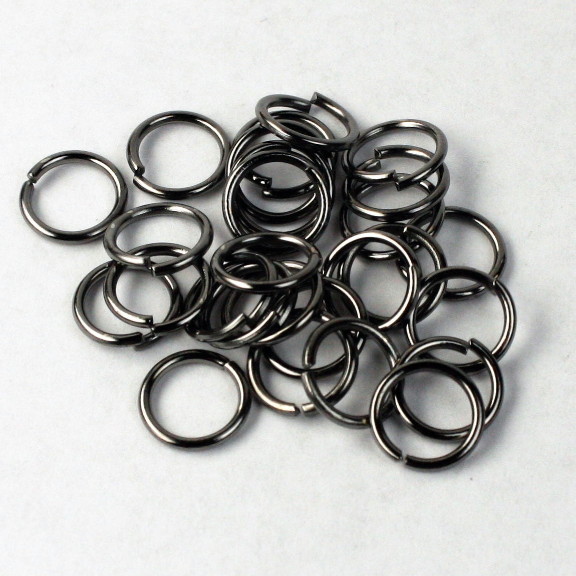 50 New Solid Black 8mm Stainless Steel Jump Rings 16 Gauge Jewelry  Connectors