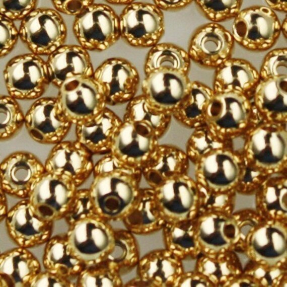 真鍮製天然丸ビーズ - 3.2 mm 100個 - 卸売バルクロット - Etsy 日本