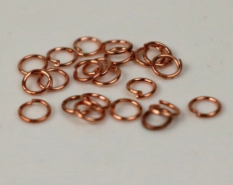 3mm THIN Jump Rings, 200 Copper Jump Rings Jumprings Open 3x0.4mm 26 Gauge 26G Link Connector Open Jump Rings - ship from - 4x3mm