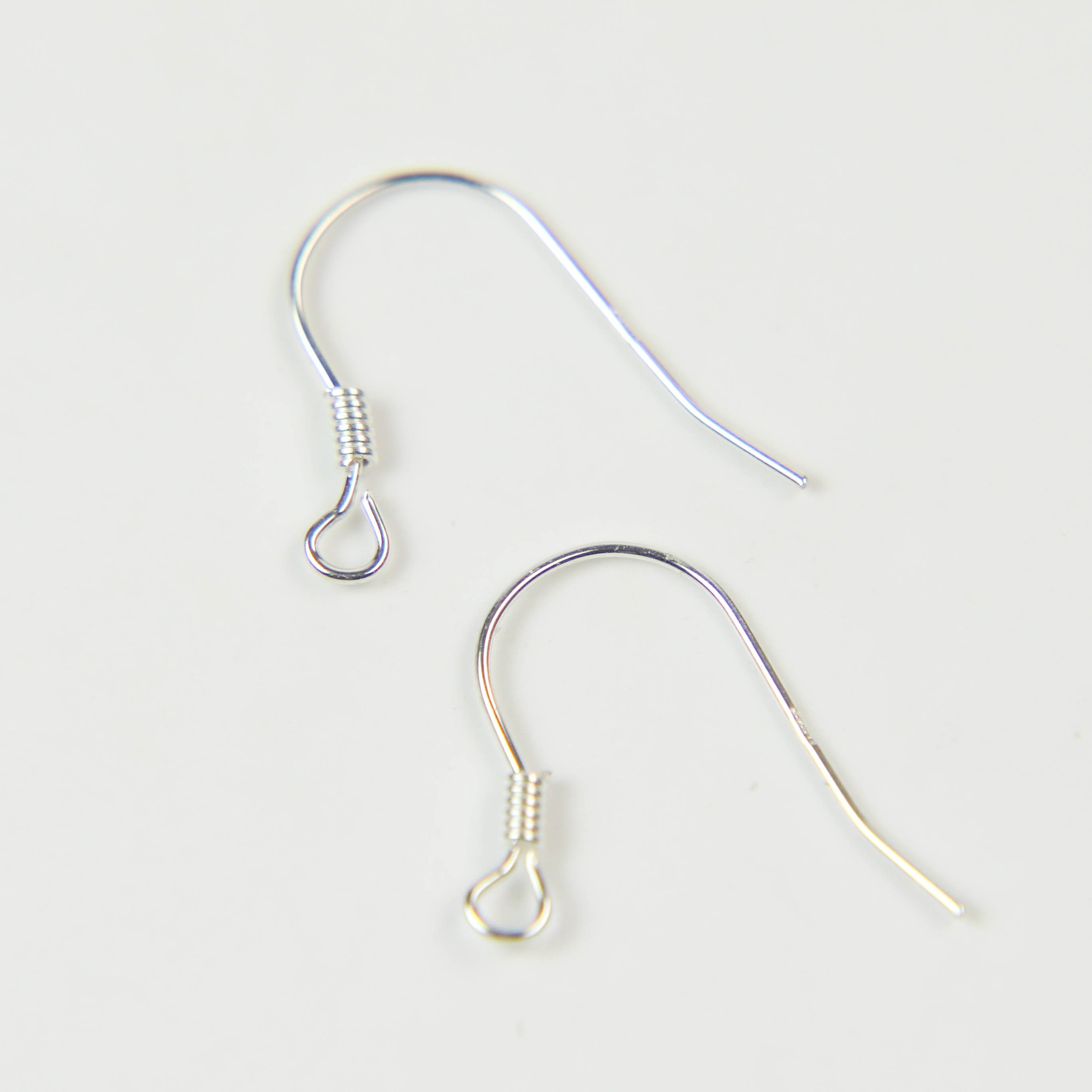 Wholesale 925 sterling silver fishhook earring hooks with spring, french  hook earring wires for jewelry making, sensitive ear earring hooks