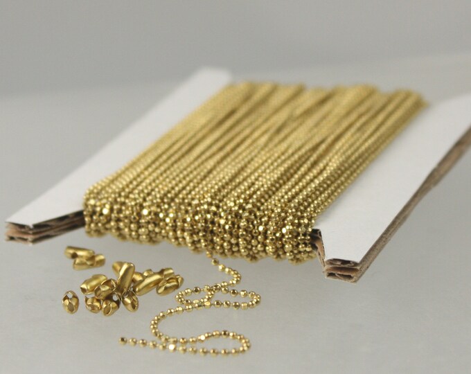 Raw Brass Ball Chain Bulk 10 Ft. Spool of FACET Micro Ball Etsy