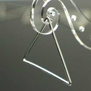 Sterling Silver Plated Brass Triangle Connectors: 29mm Links 15 pcs - Bulk Pack image 3