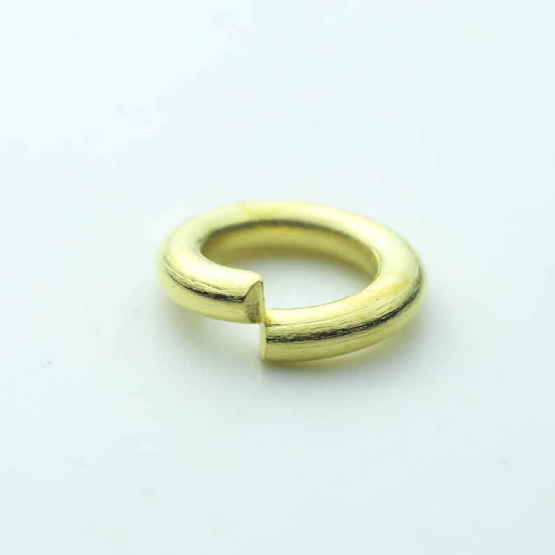 500 Pcs of 6mm Thick Heavy Jump Rings Gold Plated Jumpring Etsy