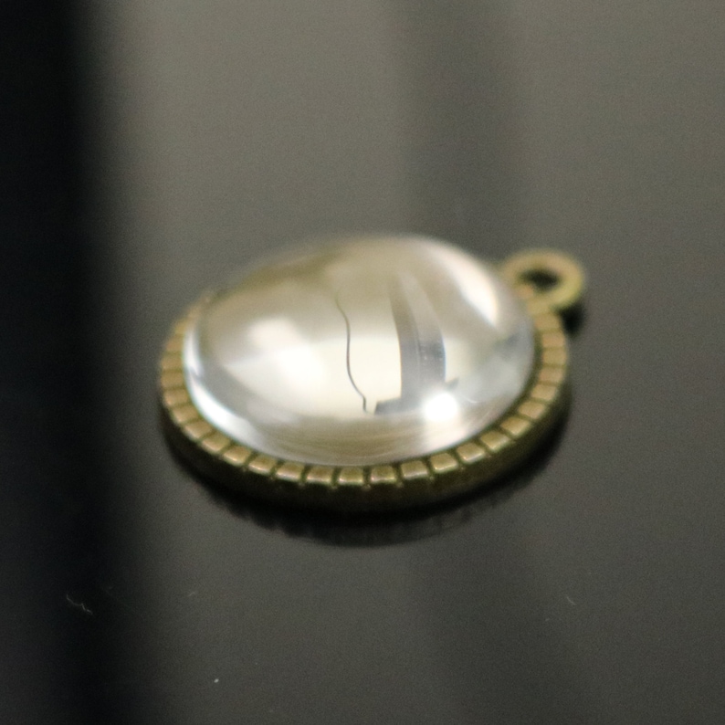 Pendant BEZELS Link With GLASS Magnifying Domes Cabochon 5 Etsy