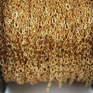 10 Ft Spool of 24k Gold Plated Brass SOLDERED Figure 8 - Etsy