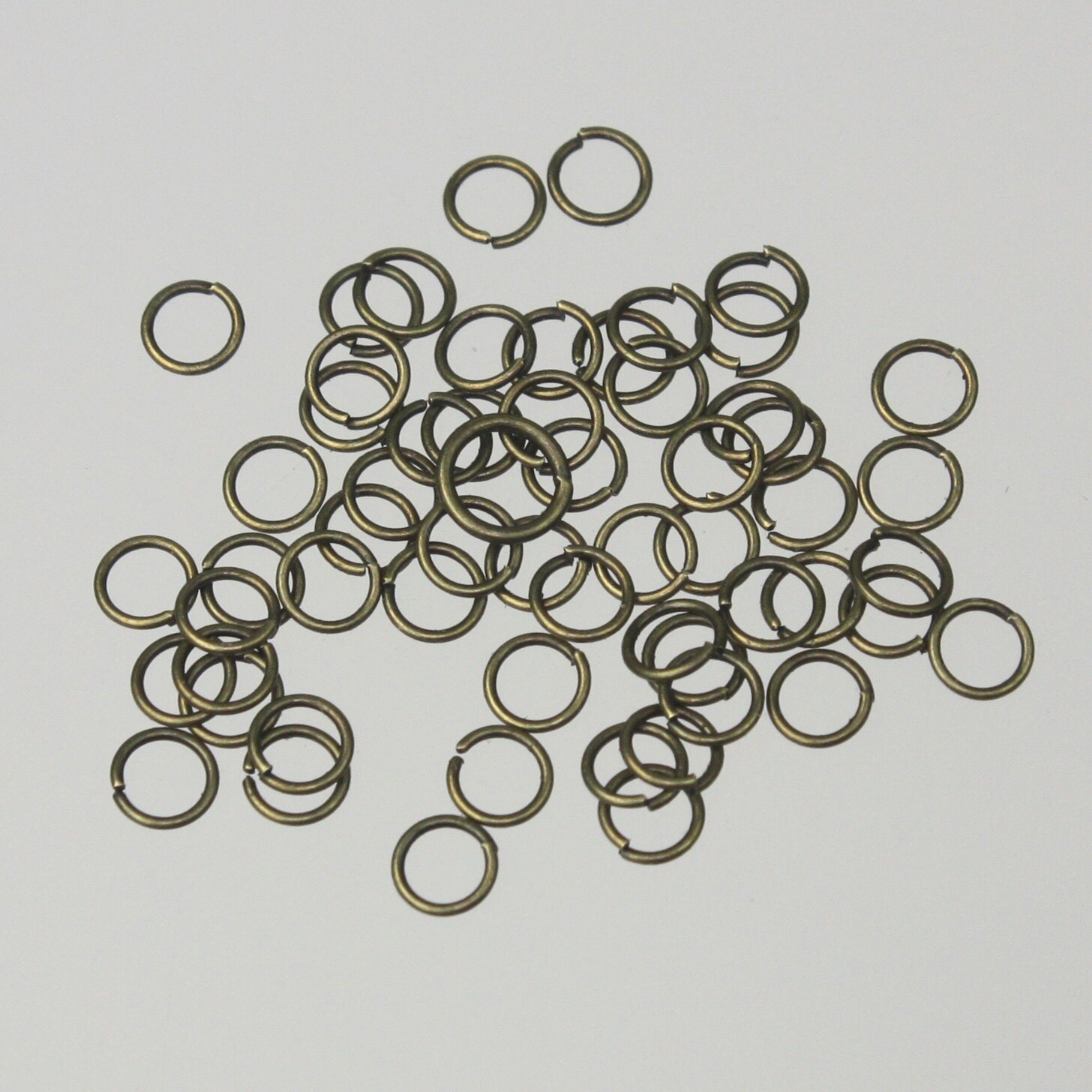 4mm Jump Rings 200 Antique Brass Jump Rings / Bronze Open Etsy