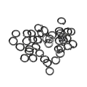 Gunmetal Finish 3mm Jump Rings: 24 Gauge Open Link Connectors 200 pcs - Wholesale Bulk Lot