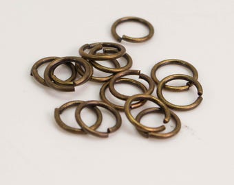 Antique Brass Finish Jump Rings 6mm - 21 Gauge Jewelry Connectors 200pcs - Wholesale Bulk Lot