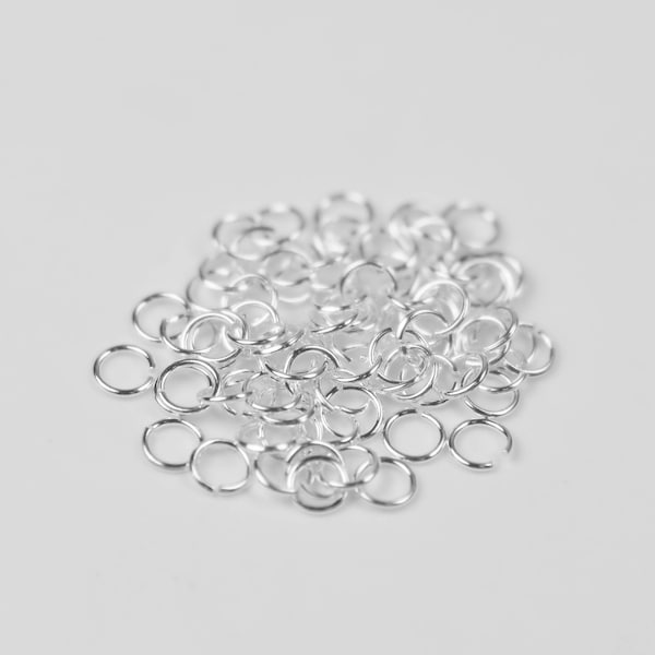 925 Pure Solid Sterling Silver Open Jump Ring - 3mm 26 Gauge 26G 0.4mm Thickness