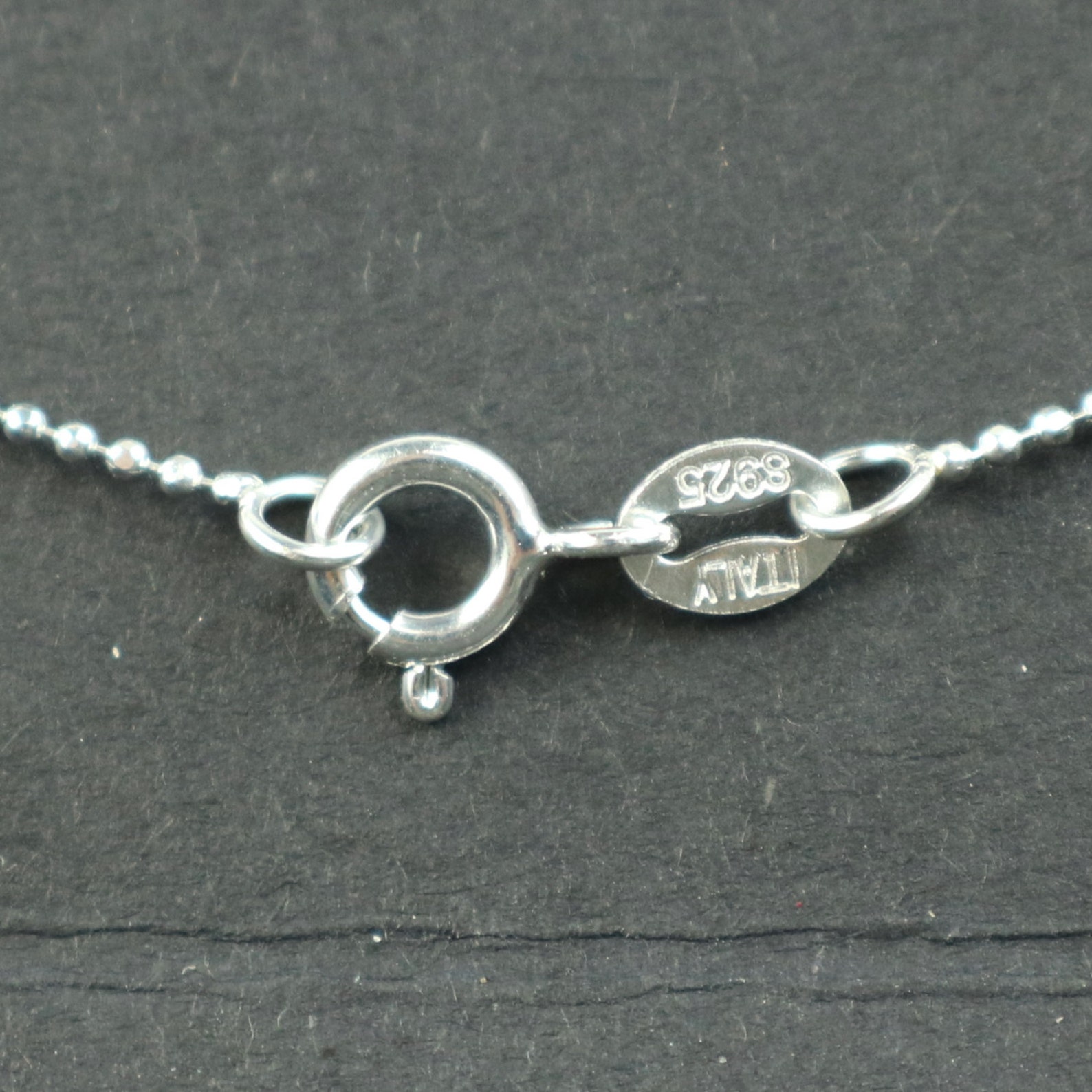 Sterling Silver Necklace Chain 16 Inch 1.0mm Ball Facet - Etsy