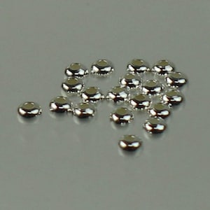 25 Sterling Silver Spacer Beads - 2mm SEAMLESS Spacer beads AAA+ High Quality Ball Spacer Beads 2mm/3mm/4mm/5mm - Ship from California USA