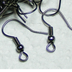 Gunmetal Finish Fish Hook Earwires: Iron Earring Findings (19x17mm) 1000 pcs - Wholesale Bulk Lot image 1