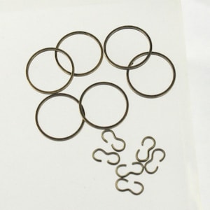Antique Brass Plated Solder Rings - 15mm, 18G 50 pcs - Bulk Pack