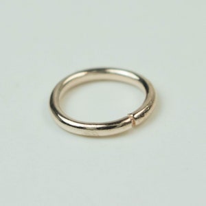 Rose Gold Jump Ring Bulk Open Link - 10mm - 100 Pcs - 1.2mm 16G 16 Gauge Thickness - Round Jewelry Finding Making Connector  12x10mm